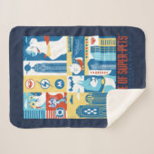 Super Powered Pack Art Deco Metropolis Sherpa Deken (Voorkant (horizontaal))