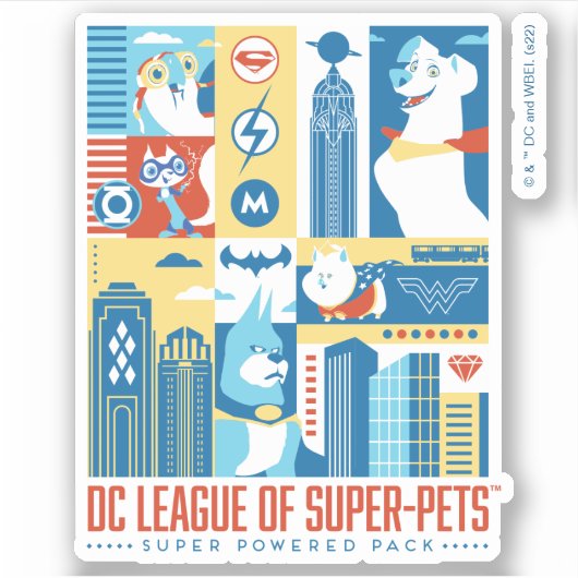 Super Powered Pack Art Deco Metropolis Sticker (Voorkant)