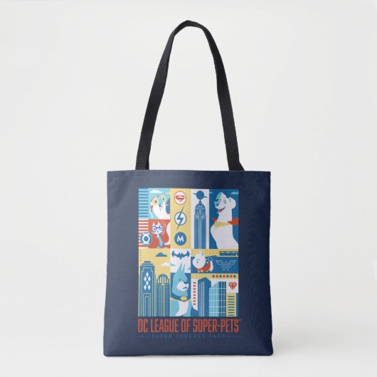 Super Powered Pack Art Deco Metropolis Tote Bag (Voorkant)