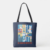 Super Powered Pack Art Deco Metropolis Tote Bag (Achterkant)