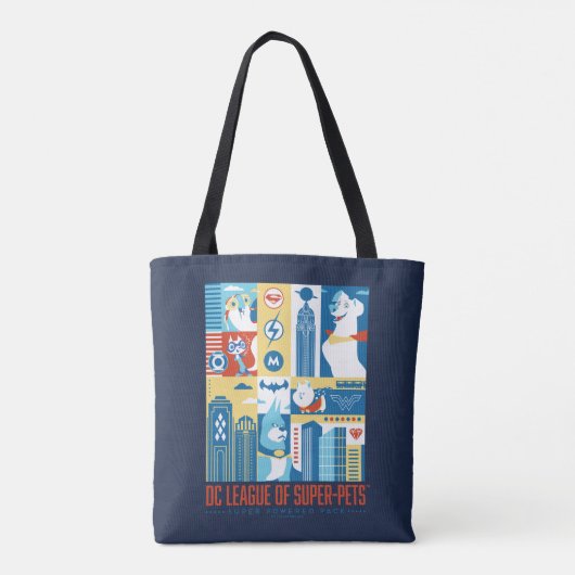 Super Powered Pack Art Deco Metropolis Tote Bag (Achterkant)