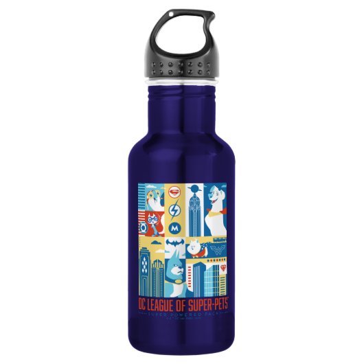 Super Powered Pack Art Deco Metropolis Waterfles (Voorkant)