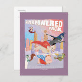 Super Powered Pack Metropolis Illustratie Briefkaart (Voorkant / Achterkant)