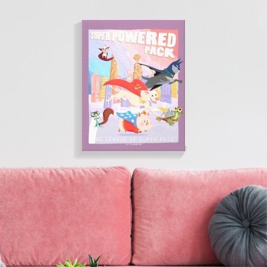 Super Powered Pack Metropolis Illustratie Canvas Afdruk (Insitu (Woonkamer))