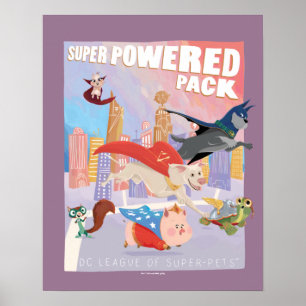 Super Powered Pack Metropolis Illustratie Poster