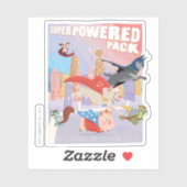 Super Powered Pack Metropolis Illustratie Sticker (Vel)
