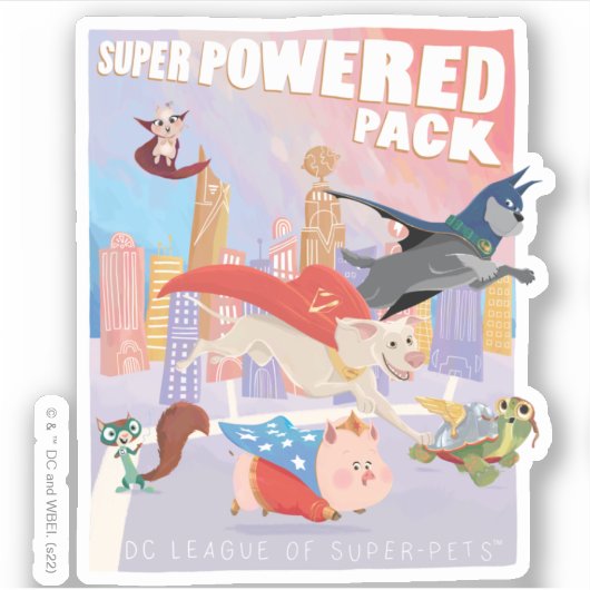 Super Powered Pack Metropolis Illustratie Sticker (Voorkant)