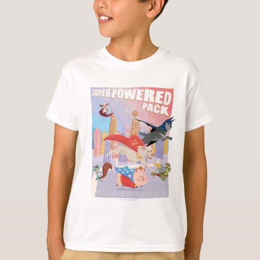 Super Powered Pack Metropolis Illustratie T-shirt (Voorkant)