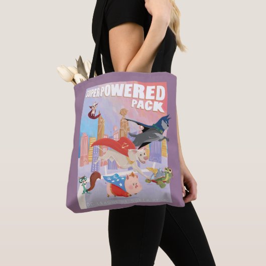 Super Powered Pack Metropolis Illustratie Tote Bag (Dichtbij)