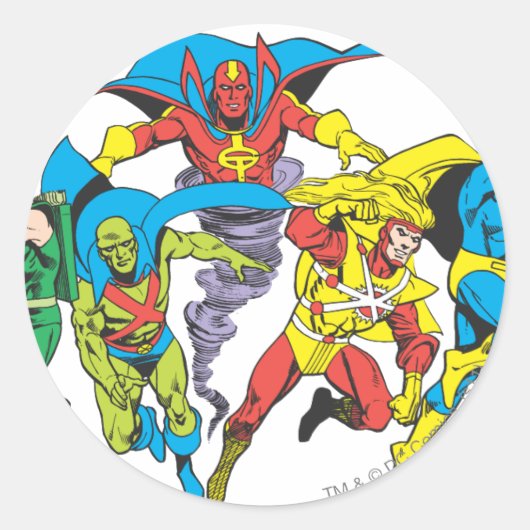 Super Powers™ Collectie 10 Ronde Sticker (Voorkant)