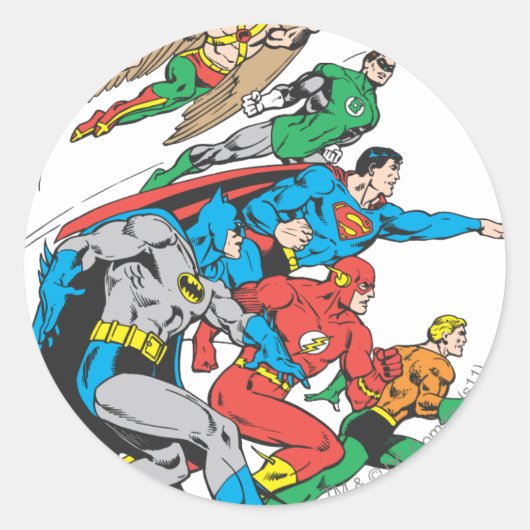 Super Powers™ Collectie 12 Ronde Sticker (Voorkant)