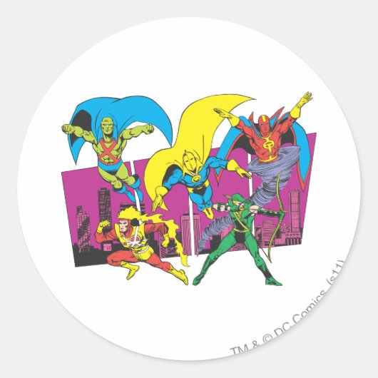 Super Powers™ Collectie 17 Ronde Sticker (Voorkant)