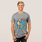 Super Powers™ Collectie 1 Tri-Blend Shirt (Voorkant volledig)