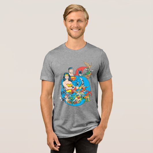 Super Powers™ Collectie 1 Tri-Blend Shirt (Voorkant volledig)