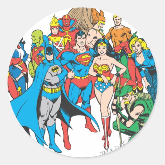 Super Powers™ Collectie 2 Ronde Sticker (Voorkant)