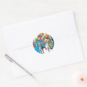 Super Powers™ Collectie 2 Ronde Sticker (Envelop)