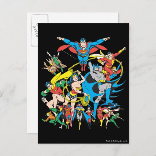 Super Powers™ Collectie 4 Briefkaart (Voorkant / Achterkant)