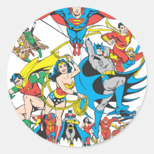 Super Powers™ Collectie 4 Ronde Sticker
