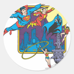Super Powers™ Collectie 5 Ronde Sticker