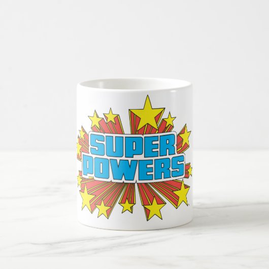 Super Powers™ Logo Blue Koffiemok (Center)