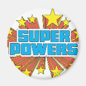 Super Powers™ Logo Blue Magneet (Voorkant)