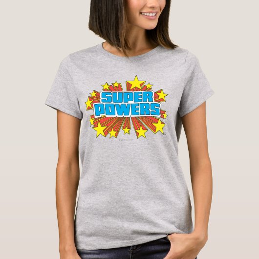 Super Powers™ Logo Blue T-shirt (Voorkant)
