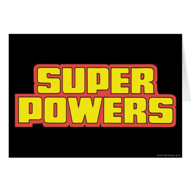 Super Powers™ Logo geel (Voorkant Horizontaal)