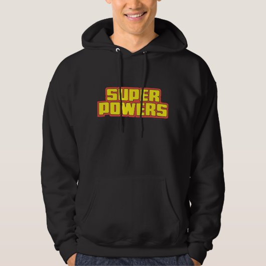 Super Powers™ Logo geel Hoodie (Voorkant)