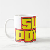 Super Powers™ Logo geel Koffiemok (Links)