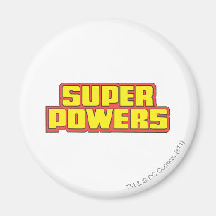 Super Powers™ Logo geel Magneet