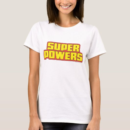Super Powers™ Logo geel T-shirt (Voorkant)