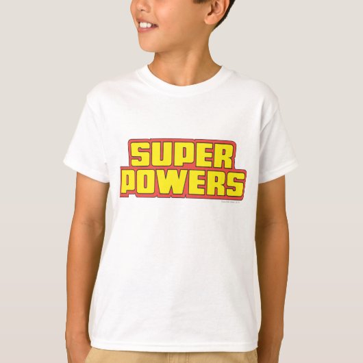 Super Powers™ Logo geel T-shirt (Voorkant)