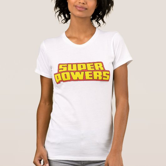 Super Powers™ Logo geel T-shirt (Voorkant)