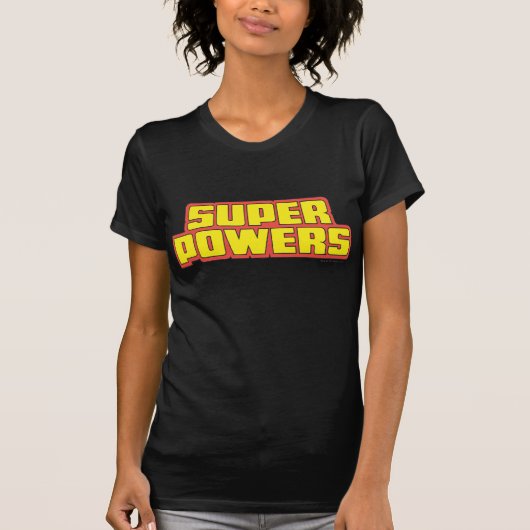 Super Powers™ Logo geel T-shirt (Voorkant)