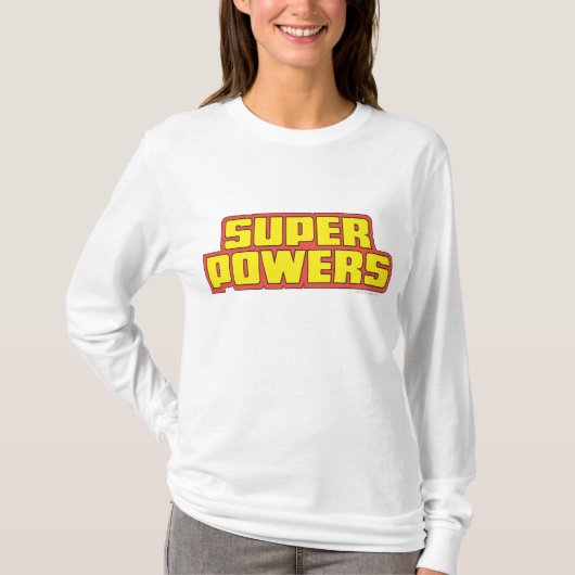 Super Powers™ Logo geel T-shirt (Voorkant)