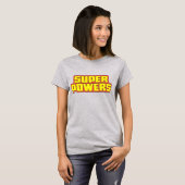 Super Powers™ Logo geel T-shirt (Voorkant volledig)