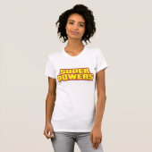 Super Powers™ Logo geel T-shirt (Voorkant volledig)
