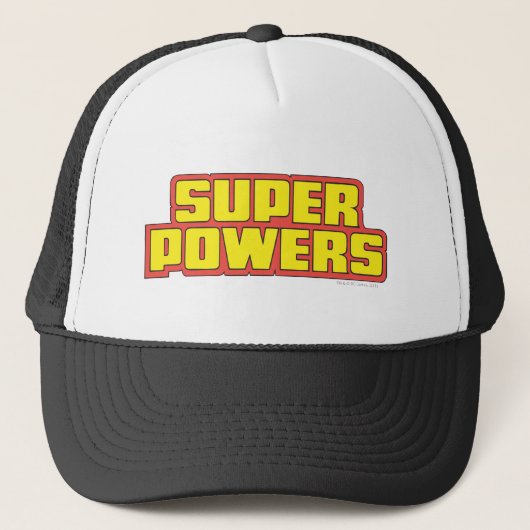 Super Powers™ Logo geel Trucker Pet (Voorkant)