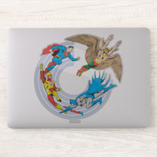 Super Powers™ vliegend in een cirkel Sticker