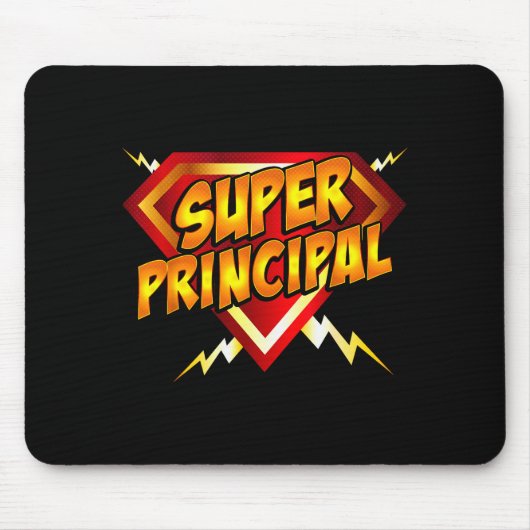 Super Principal Back To School Educational Superhe Muismat (Voorkant)