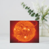 Super Prominence - Zon in de ruimte Briefkaart (Staand voorkant)
