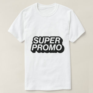 Super Promo – Vetgedrukte Marketingtypografie T-shirt
