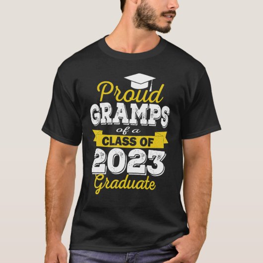 Super Proud Gramps van 2023 Afstuderen Geweldige f T-shirt (Voorkant)