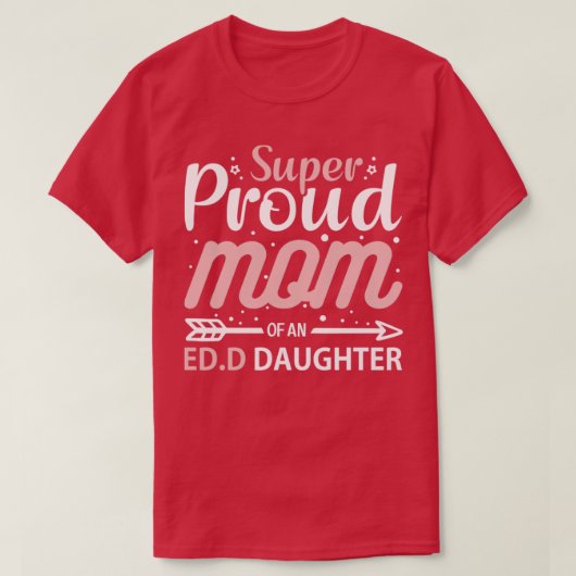 Super Proud Mam van een Ed T-shirt (Design voorkant)