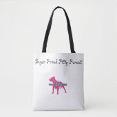 Super Proud Pitty Parent Pride Canvas tas (Voorkant)