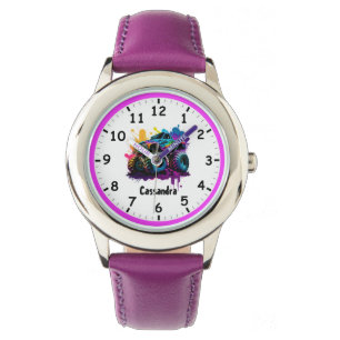 Super Psychedelic Monster Truck Kinder Horloge