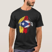 Super Puerto Ricaans Duitsland Duits Erfgoed Trots T-shirt (Voorkant)