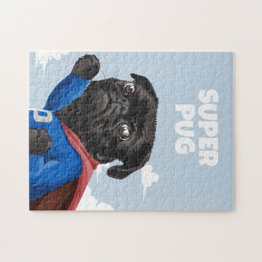 Super Pug Legpuzzel (Horizontaal)