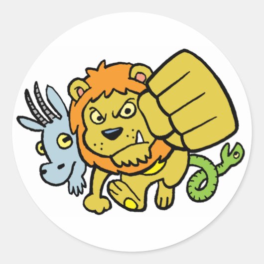 Super Punch Mascot Sticker (Voorkant)