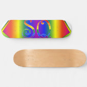 Super Queer (SQ) Gay Pride Cape Skateboard 8½" (Horizontaal)